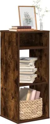 Image de Maison Exclusive - Bibliothèque en chêne fumé 34x31x80 cm Matériau dérivé du bois