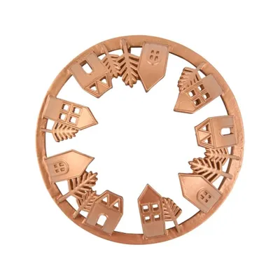 Produktbild von Yankee Candle Winter Village Fancy Ring für mittlere und große Duftkerzen Klassischer Illuma-Deckel