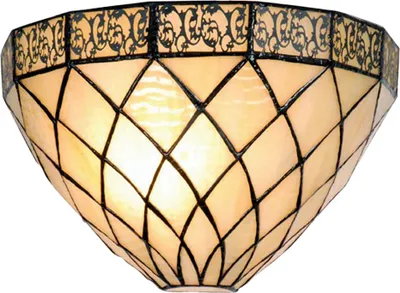 Produktbild von Clayre & Eef Wandleuchte Tiffany 30x15x20 cm Beige Braun Metall