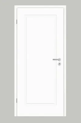 Produktbild von Pertura Zimmertür Mila 01 Design weiß lackiert (ähnlich RAL 9003) 98,5x198,5 cm Links