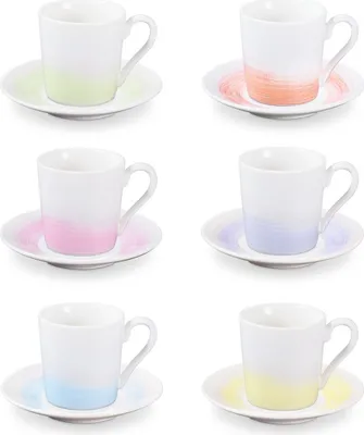 Produktbild von Tescoma Espressotasse mit Untertasse myCOFFEE, 6 St., Pastels