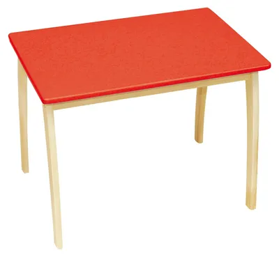Image de table pour enfants roba, en bois massif et MDF, avec plateau laqué en couleur