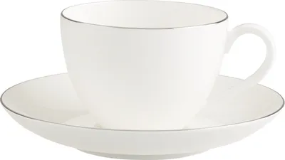 Produktbild von Villeroy & Boch Anmut Platinum No.1 Kaffeetasse mit Untertasse 150 ml