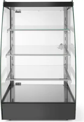 Produktbild von Offene Vitrine mit Regalablagen 75 L, 230V/2W, 415x390x(H)716mm