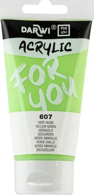 Obrázok produktu pre Darwi DFY Akrylová farba Yellow Green 75 ml 1 ks