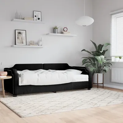 Immagine prodotto di Maison Exclusive - Divano letto con materasso nero 90x190 cm in tessuto