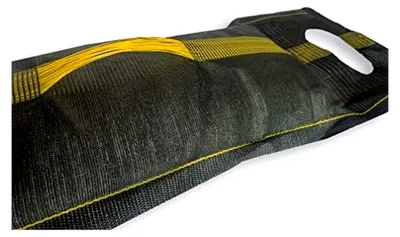 Produktbild von 10 Sandsäcke zum Befüllen für den Hochwasserschutz, 25x100cm mit Zugband und Tragegriffen