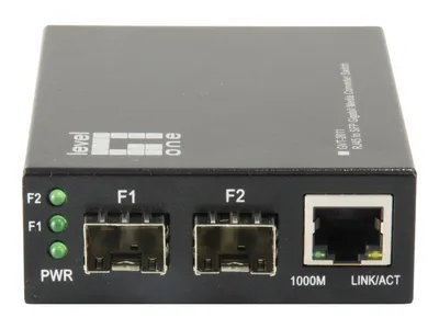 Obrázok produktu pre LevelOne GVT-2011 Sieťový mediálny konvertor 1000 Mbit/s sivý
