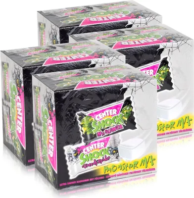 Produktbild von Center Shock Monster Mix 100 Stück - Extra saure Kaugummifüllung (4er Pack)