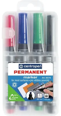 Produktbild von Centropen 8576 Permanentmarker - 4er-Satz