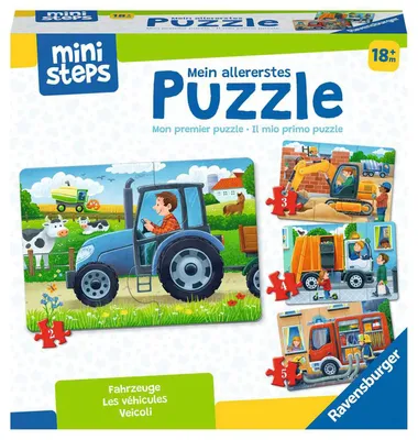 Zdjęcie produktu dla Moja pierwsza układanka: Pojazdy Ravensburger 04194