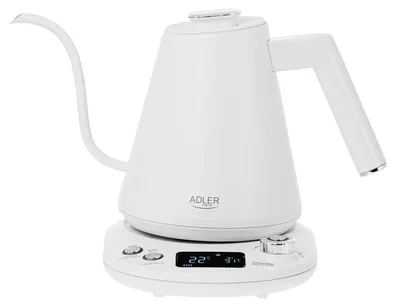 Obrázok produktu pre Elektrická kanvica Adler AD 1349W, 1100 W, objem 1 l, regulácia teploty 40-100 °C, funkcia udržiavania teploty