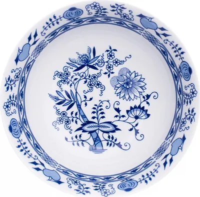 Produktbild von Kompottschale, 25 cm, Zwiebel, böhmisches Porzellan, Thun 1794