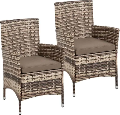 Produktbild von Polyrattan-Gartenstühle – Gartenstuhl – Balkonstuhl – Rattanstuhl – Loungestuhl