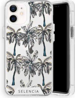 Obrázok produktu pre Selencia Zarya Fashion Extra ochranný zadný kryt pre Apple iPhone 12 Mini - Palmtree