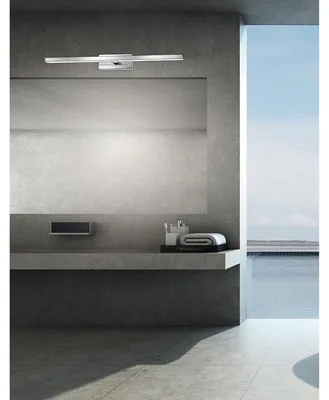 Produktbild von Nova Luce MODENA LED Wandleuchte Chrom 18W IP44 Warmweiss 63x9x7,5cm 787002