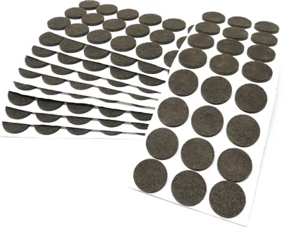 Produktbild von Adsamm® | 240 x selbstklebende Filzgleiter / Braun / Ø 28 mm / rund / Möbelgleiter aus Filz mit 3.5 mm Stärke
