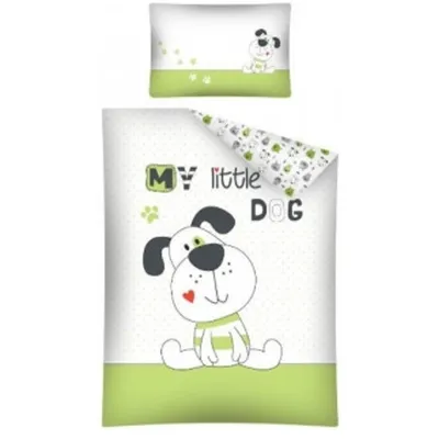 Produktbild von Hund  Baby Kleinkind Bettwäsche Set 100x135 40x60cm 100% Baumwolle My Little Dog