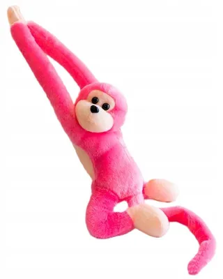 Produktbild von Granda Süßes Plüsch-Äffchen mit Sound rosa 60cm