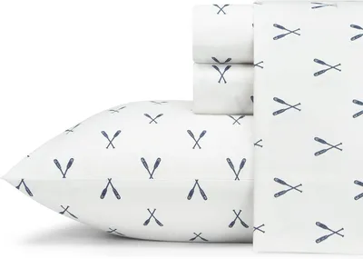 Productafbeelding van Bauer - Twin lakens, katoenen percal beddengoed set, knapperige en coole woondecoratie (Eddies Roeisel, Twin)