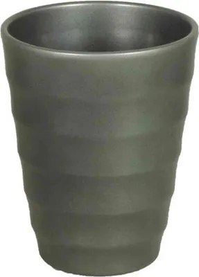Produktbild von INNA-Glas Keramik Orchideen-Blumentopf, Ø14cm, 17cm, anthrazit - Übertopf/Orchideenvase