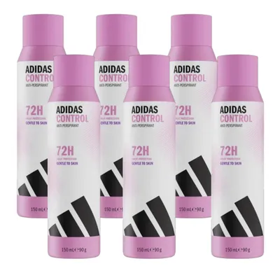 Produktbild von Adidas Woman Control 48H Anti-Transpirant Deo Body Spray 150ml (6er Pack)