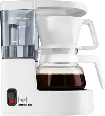 Produktbild von Melitta Aromaboy, Filterkaffeemaschine, Gemahlener Kaffee, 500 W, Weiß