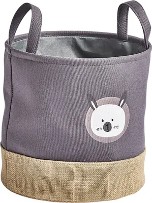 Produktbild von Aufbewahrungskorb 'Hase', Polyester/Jute, grau