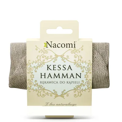 Zdjęcie produktu dla Nacomi Kessa Hammam Rękawica do kąpiel z lnu naturalnego, 1 sztuka