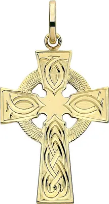 Image de Pendentif Femme Croix Or 375/1000 - 35mm*19mm; TRS28267