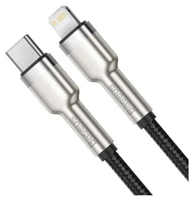Produktbild von Baseus Datenkabel Cafule USB-C/Lightning PD 20W 2m schwarz