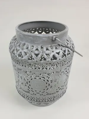 Produktbild von Sesua Laterne aus Metall Oriental 25 cm Grau