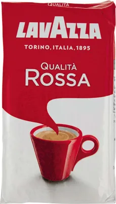 Obrázek produktu pro Lavazza Qualità Rossa 250 g, 250 g, Středně pražená, Americano (slabšíˌ větší objem), Espresso, Arabica and Robusta, USA, 1 kusů