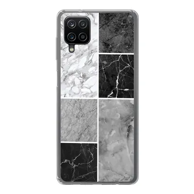 A phone case with a marble pattern.