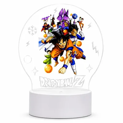 Produktbild von Dragon Ball 3D LED-Lampe - Dekoratives Nachtlicht für Zimmer und Büro, KI-generiertes Bild