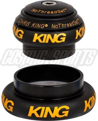 Image de Jeu de direction Chris King NoThreadSet Tapered, roulement en acier inoxydable, 1 1/8"-1.5", GripLock, EC34/28.6