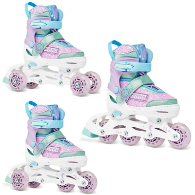 Produktbild von 3in1 Inlineskates/Triskates/Rollschuhe Raven Etta Violett 27-30 verstellbare Größe