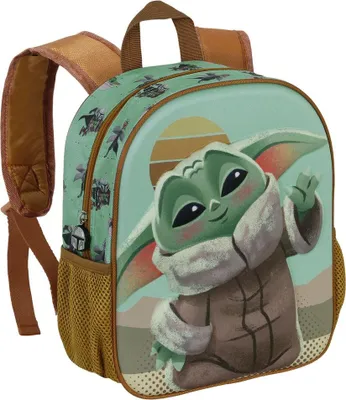 Produktbild von Mandalorian Grogu 3D-Rucksack, 31 cm Größe, Schultasche für Kinder