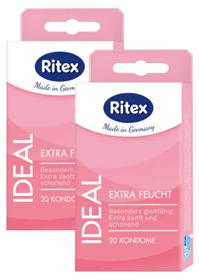 Produktbild von 40x Ritex Ideal Kondome Extra Feucht - Standardgröße