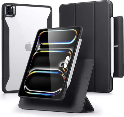 Produktbild von ESR Rebound Hybrid Case 360| Apple iPad Pro 13" 2024| schwarz/transparent|