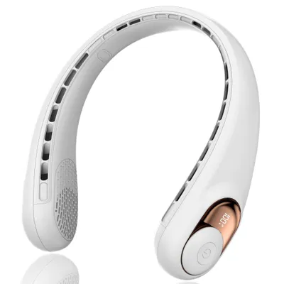 Produktbild von Klingenloser Nackenventilator, tragbarer persönlicher Kühlventilator, USB-wiederaufladbarer tragbarer Nackenventilator mit 4000 mAh