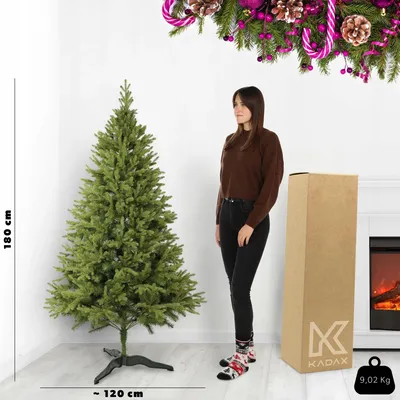 Obrázok produktu pre Umelý vianočný stromček – smrek – PE – prémiová kvalita – 180 cm