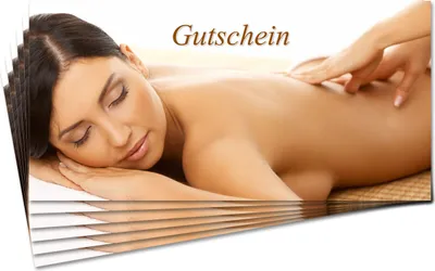 Produktbild von Gutschein Massage, 25 Stück, DIN lang
