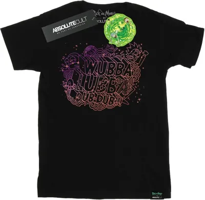Image de Rick And Morty - "Wubba Lubba" T-shirt pour homme BI52528 (XXL) (Noir)