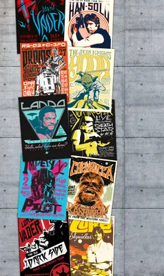 Produktbild von Komar Digitaldruck Vlies Panel "Star Wars Rock On Wall" 120 x 200 cm, bunt, VD-021
