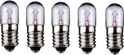 Produktbild von 5er Set WireThinX Röhrenlampe 2 W, 6,3 V - Sockel E10
