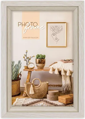 Zdjęcie produktu dla Ramka na zdjęcia Zara B 50x70 cm – drewno MDF, szkło akrylowe, z kełmem