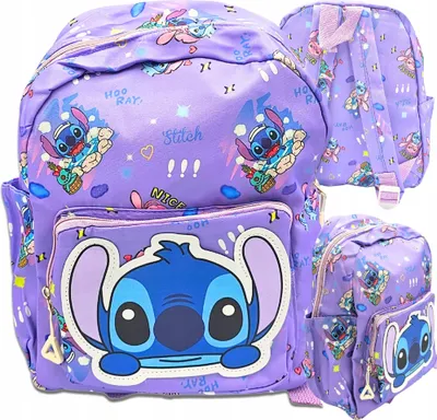 Immagine prodotto di Zaino scolastico Lilo & Stitch, per tutti i giorni e i viaggi, viola