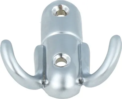 Produktbild von Kleiderhaken Mantelhaken Garderobenhaken aus Metall in Chrom matt Türhaken Huthaken