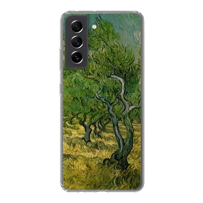 Produktbild von MuchoWow® Handyhülle Schutzhülle Hülle für Samsung Galaxy S21 FE Olivenhain - Vincent van Gogh Silikon Softcase Handy Hülle - Mobiltelefonhülle